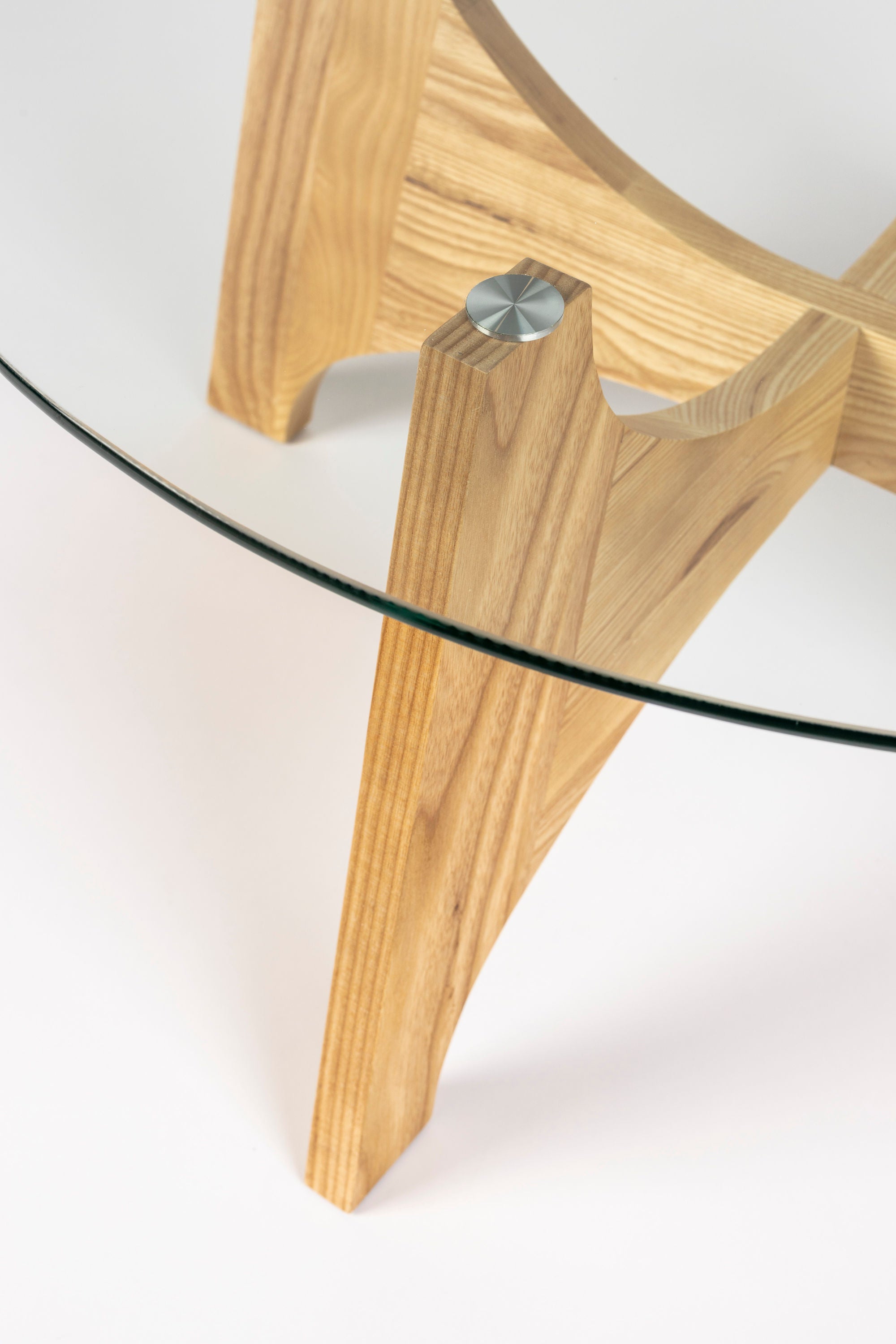 Zuiver Kobe Natural Oak Wood & Glass Coffee Table